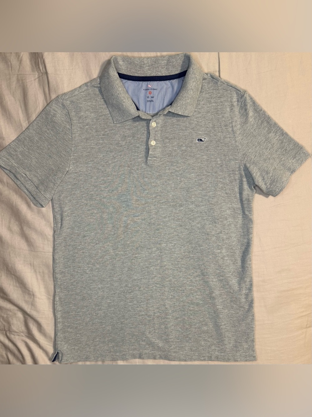 Vineyard Vines for Target Boys Gray Polo Shirt XL 16 Whale Logo